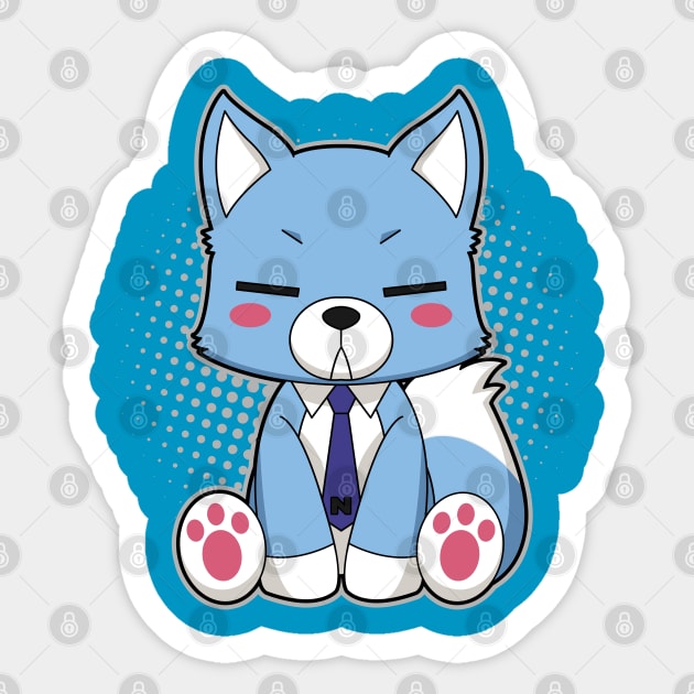 Blue Noin Sticker by WarGreymonZero